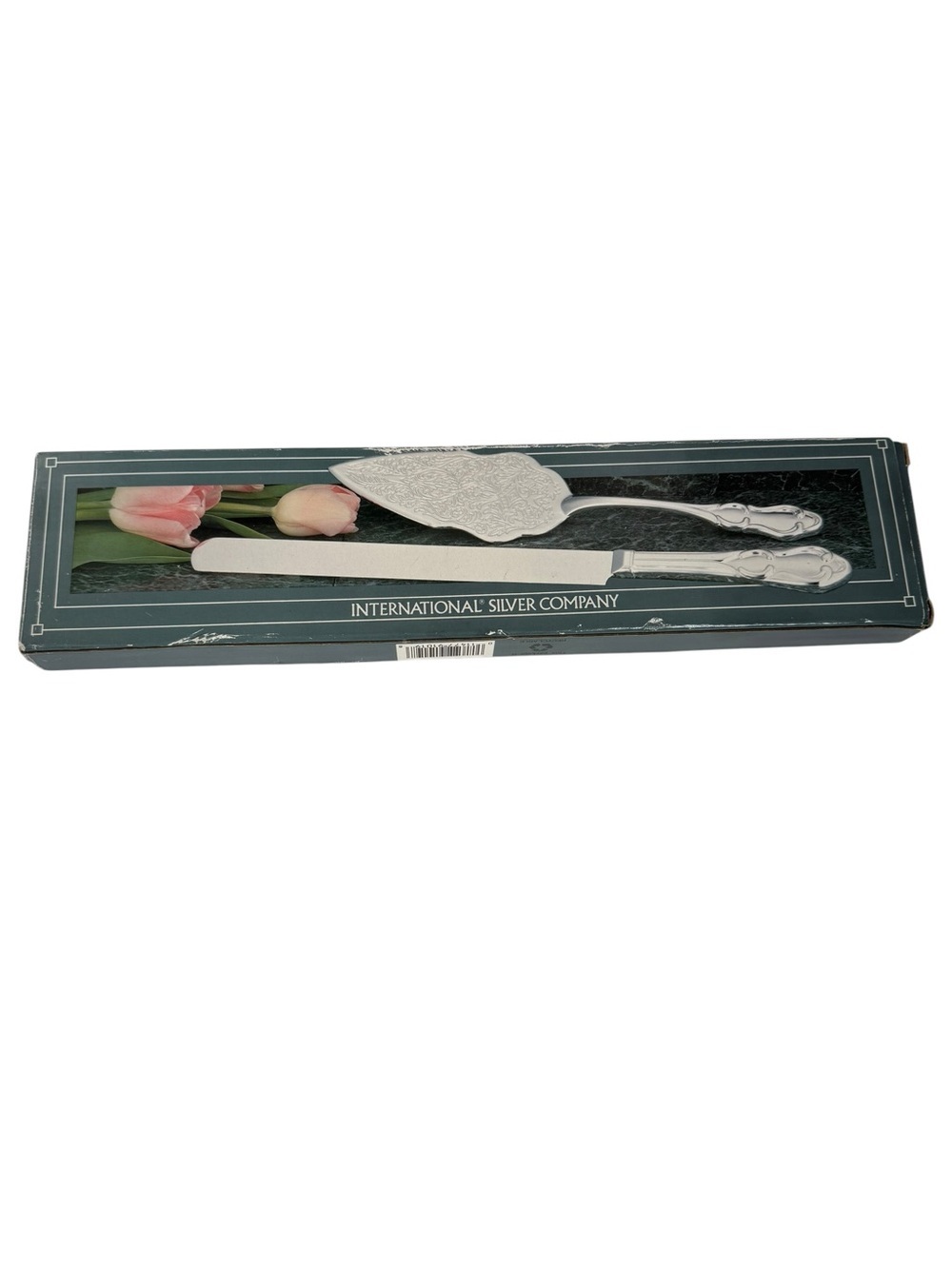 International Silver Company Silverplated Cake Server & Knife Set